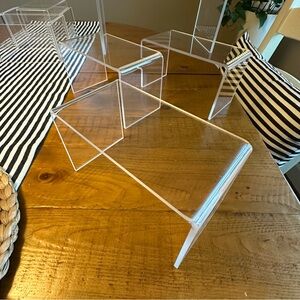 Clear Acrylic Display Risers